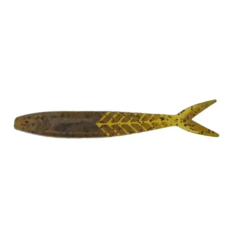 Leurre souple Zoom Chatoiement Shad 108 mm Citrouille verte Authentique
