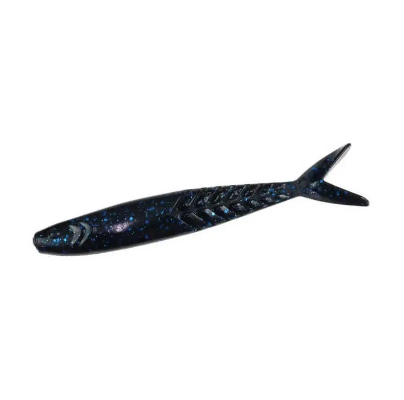 Offre Du Jour Leurre souple Zoom Chatoiement Shad 108 mm Noir Bleu