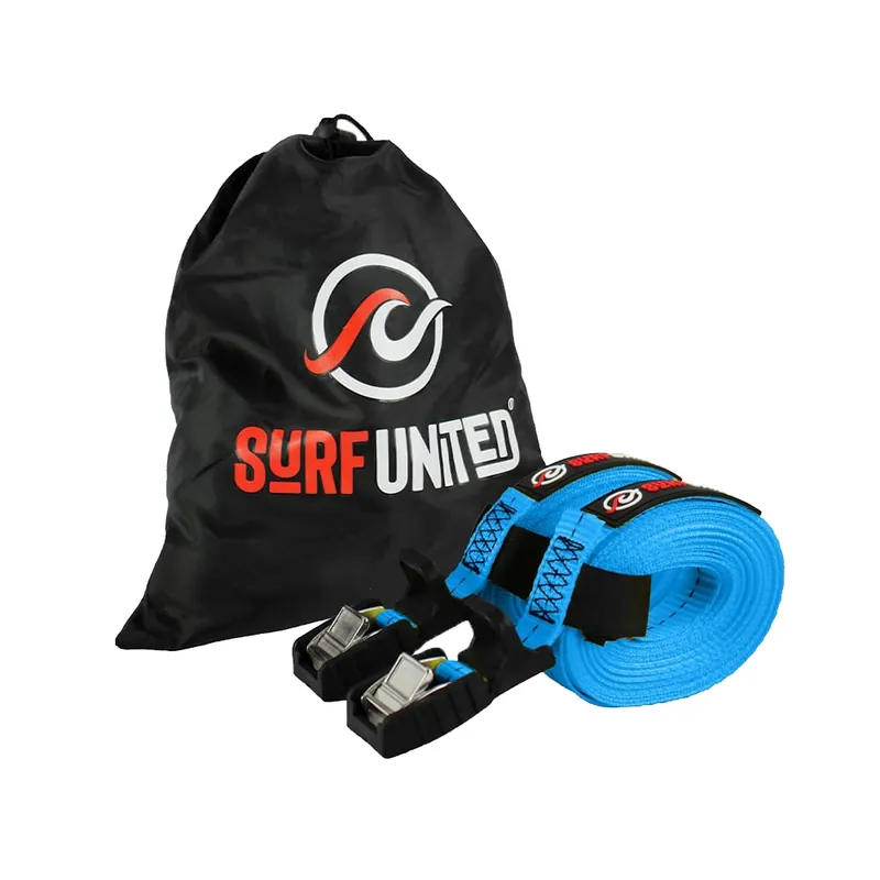 Vente Directe Sangle d‘arrimage Surf United par 2 Bleu 4M X 25MM