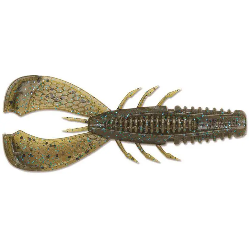 Promotion Saisonnière Leurre souple Crabe Rapala Crushcity Cleanup Craw 3 - 90 mm Vert Citrouille Bleu