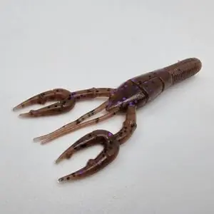 Leurre souple Yamamoto Fat Baby Craw Floater 3‘75" 95 mm Cinnamon Purple Réduction