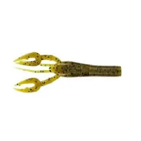 Leurre souple Yamamoto Fat Baby Craw Flotteur 3‘75" 95 mm Vert Citrouille Noir Vente Flash