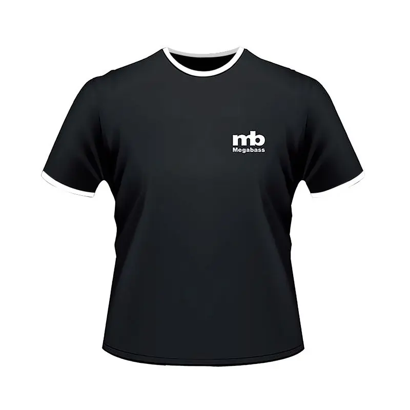 Tee shirt MEGABASS Tete de mort avec liseret blanc Top Vente