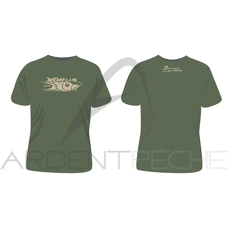 Tee shirt ULTIMATE FISHING Patchinko vert Authentique