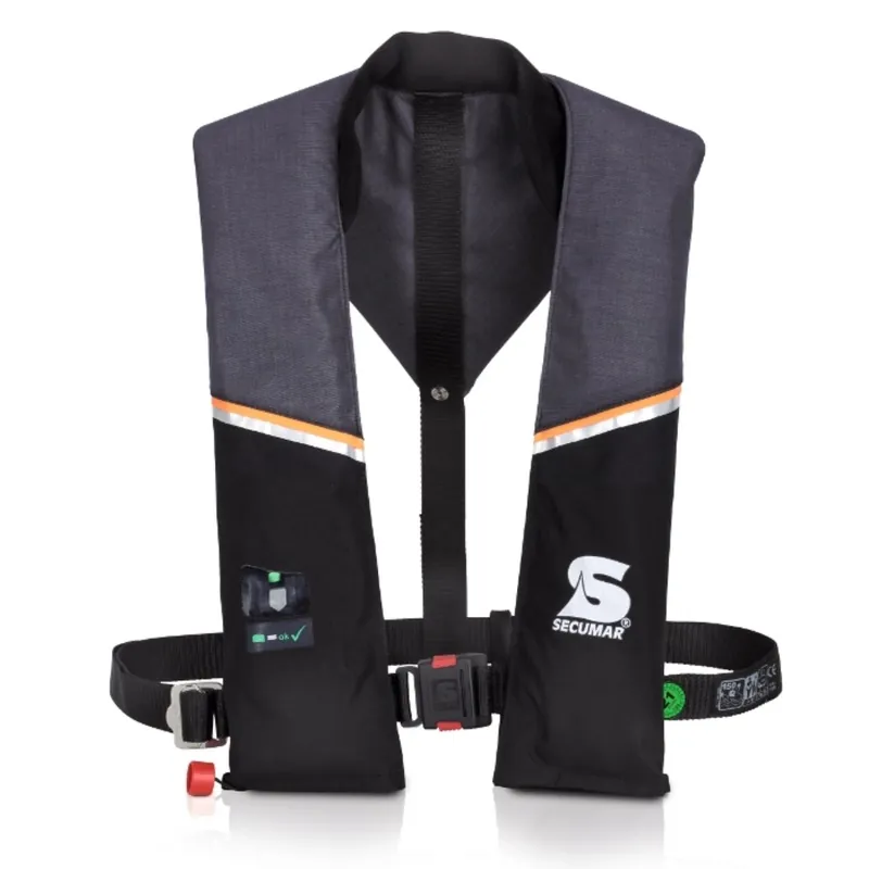 Satisfait Ou Remboursé Gilet de sauvetage Automatique Secumar Ultra 170 Harness 165N Noir + harnais