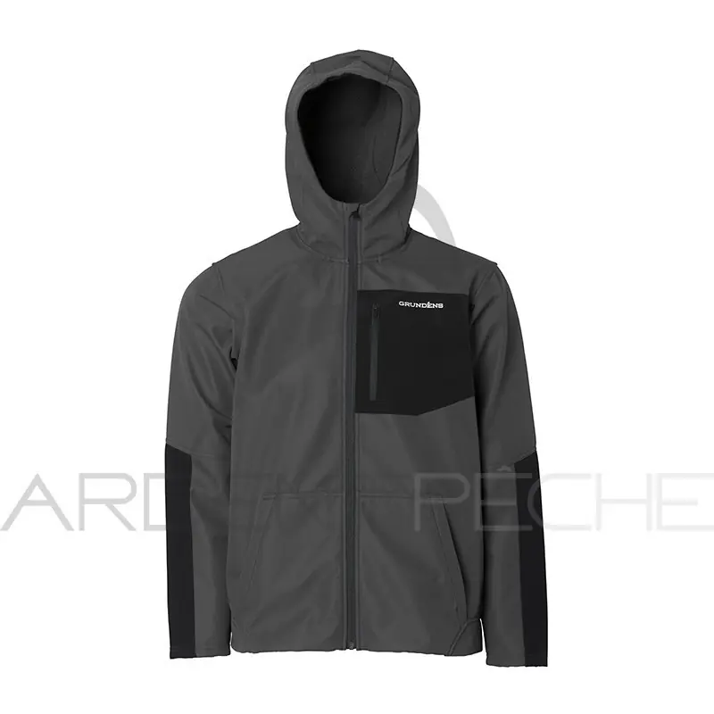 Bon Marché Veste GRUNDENS Bulkhead fleece hooded jacket anchor