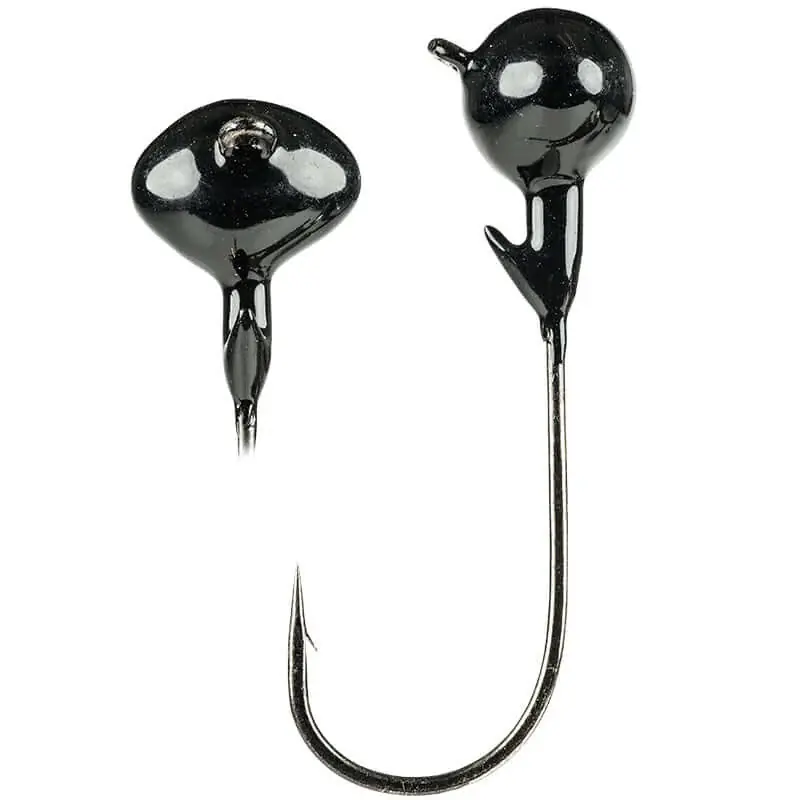 Commander Vite Hameçons Football Jig Tête Strike King Tour Grade 3,5 g Noir