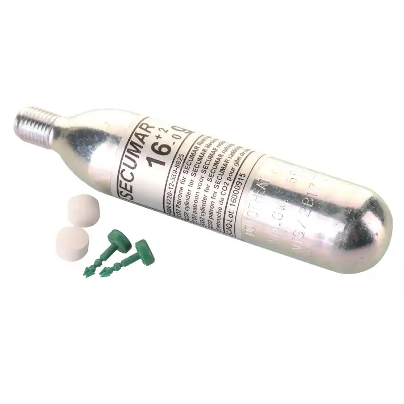 Cartouche Secumar pour gilet de sauvetage Manuel CO2 16g serie 3001S, 301SM Prix Réduit