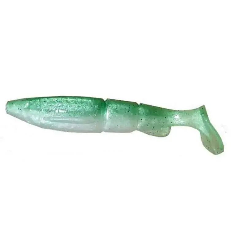 Swimbait Leurre souple Alpha Hacker 5 Paillettes vertes Usine Directe