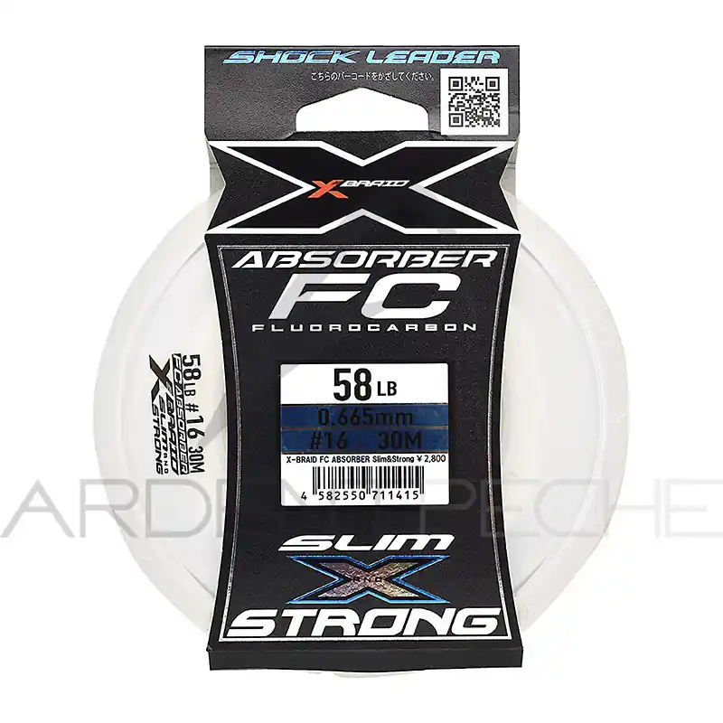 Fil fluorocarbone XBRAID FC Absorber slim and strong Offre Exclusive