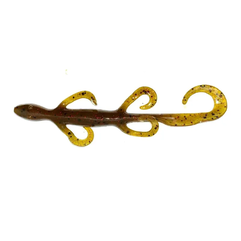Leurre souple Zoom Lézard 150 mm Vert Citrouille Rouge Certifié