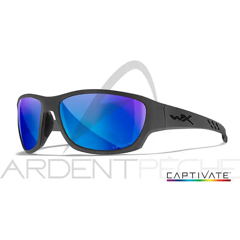 Offre Du Jour Lunettes polarisantes WILEY X Climb captivate Blue mirror Matte grey frame