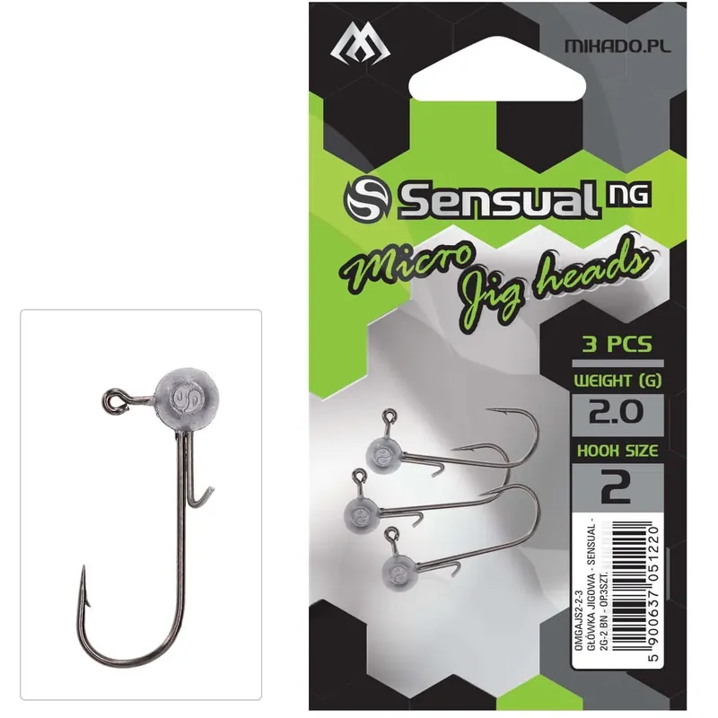 Hameçons Mikado Micro sensuel Jig Head 3g Prix Choc
