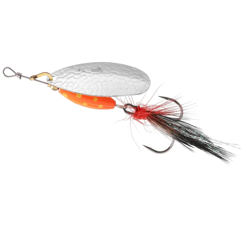 Cuillère Mikado M-Grub Tigre argenté/rouge Dernier Modèle