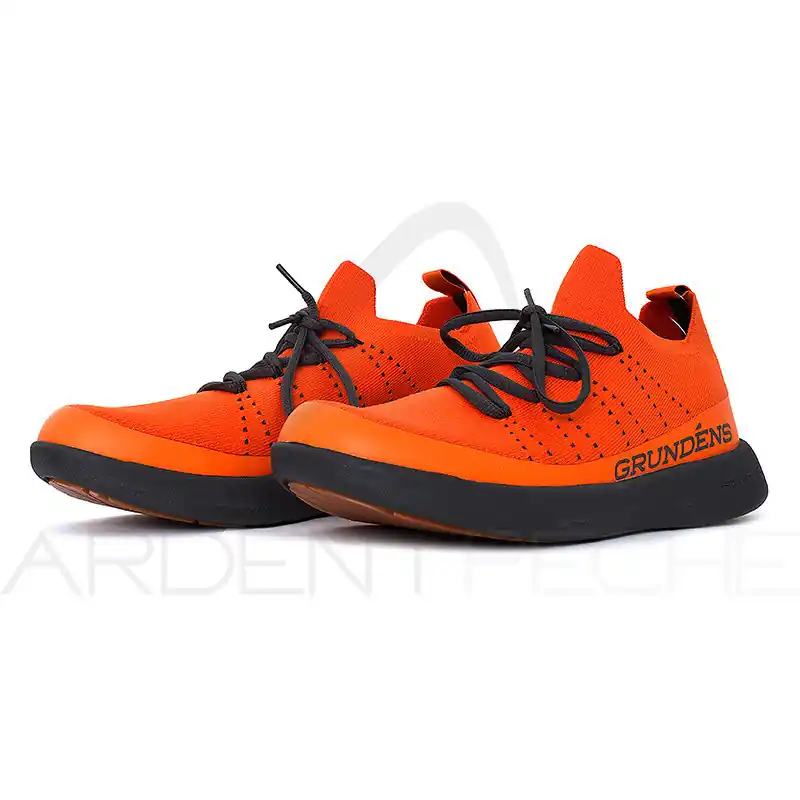 Chaussures GRUNDENS Sea knit boat red orange Remise