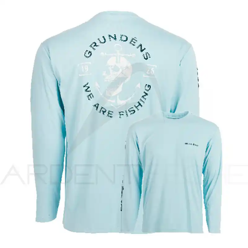 Offre Limitée T Shirt GRUNDENS Tech tee anchor down print aquatic