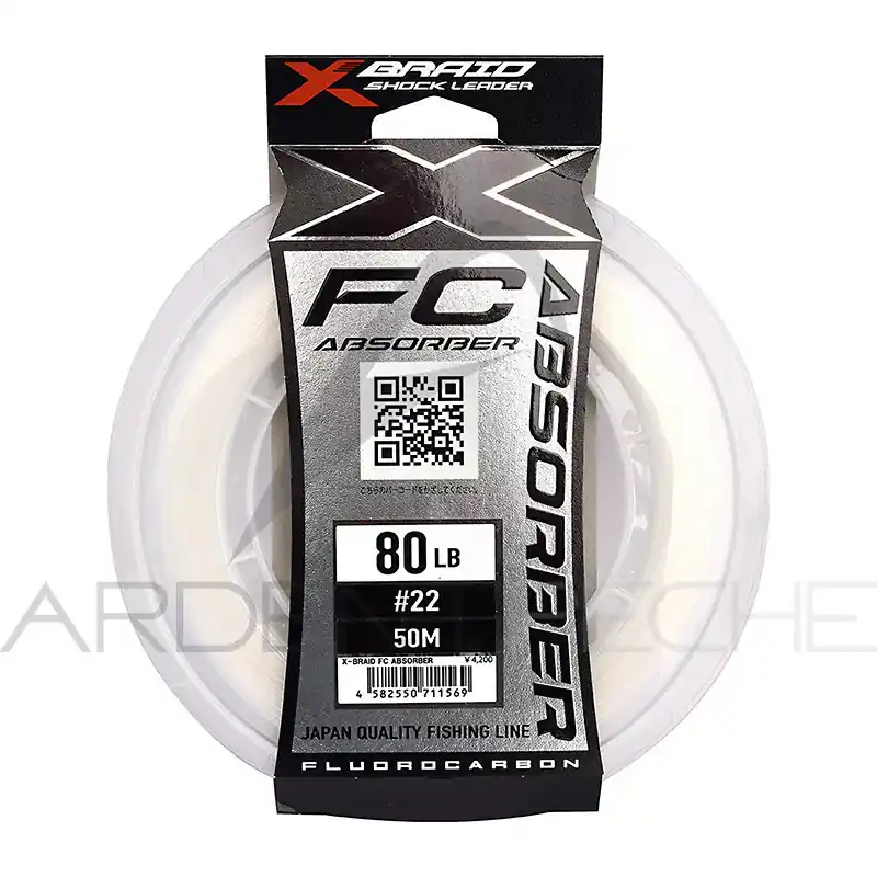 Fils fluorocarbone XBRAID FC Absorber 50m Achetez Aujourd'hui
