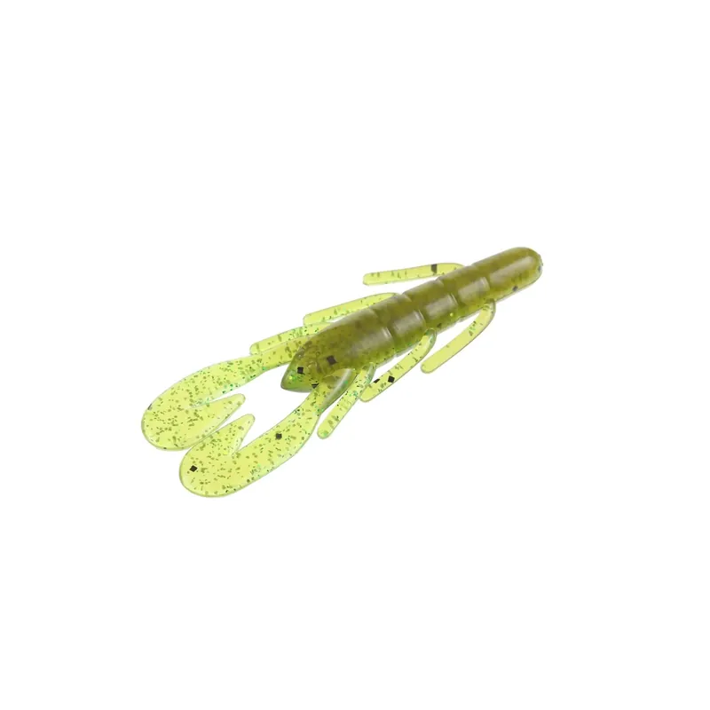 Meilleure Vente Leurre souple Zoom Micro Ultravibe Speed Craw 66 mm Vert Citrouille Ventre Graphique