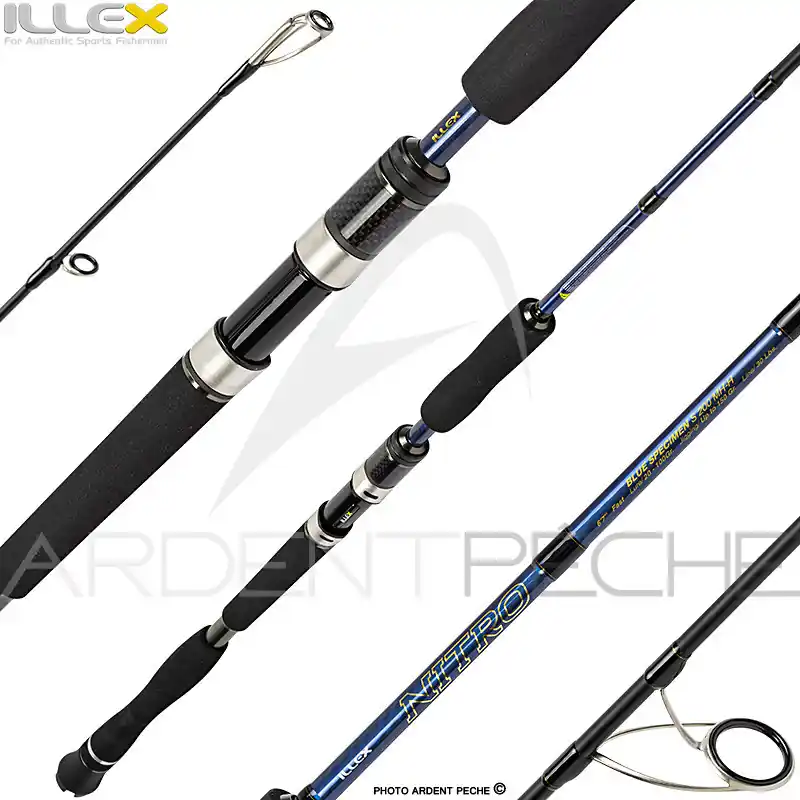 Canne spinning ILLEX Nitro S 200 MH/H Blue specimen Affaire À Saisir