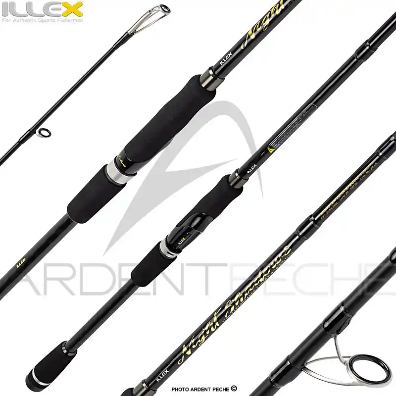 Authentique Canne spinning ILLEX Night shadows S 2052 H Monster jerk special