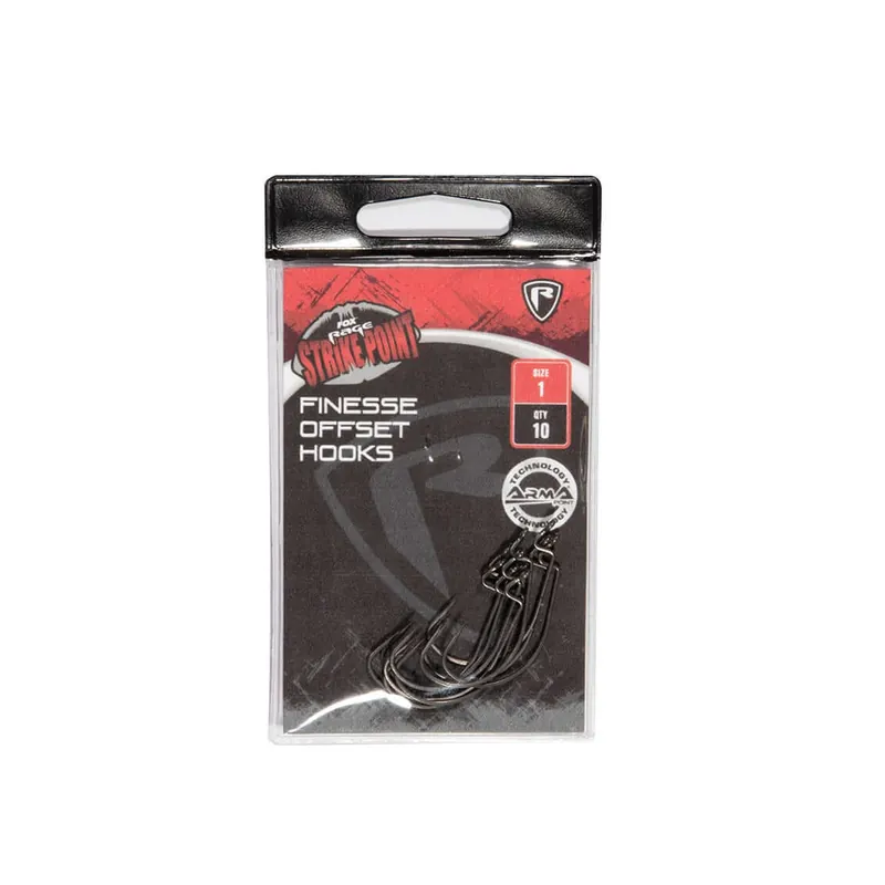 Meilleure Vente Hameçons Fox Rage Strike Point Finesse Offset