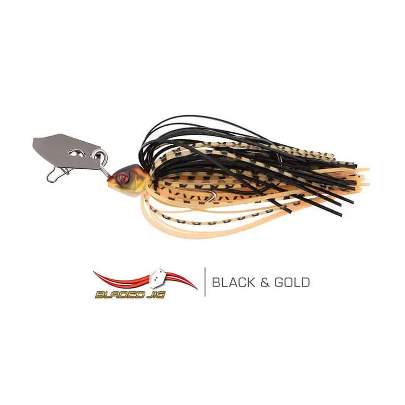 Spinnerbaits Fox Rage Bladed Jig 7g noir & Gold Top Vente