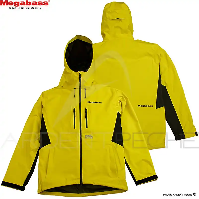 Veste MEGABASS Wilderness jacket competition yellow Offre Spéciale