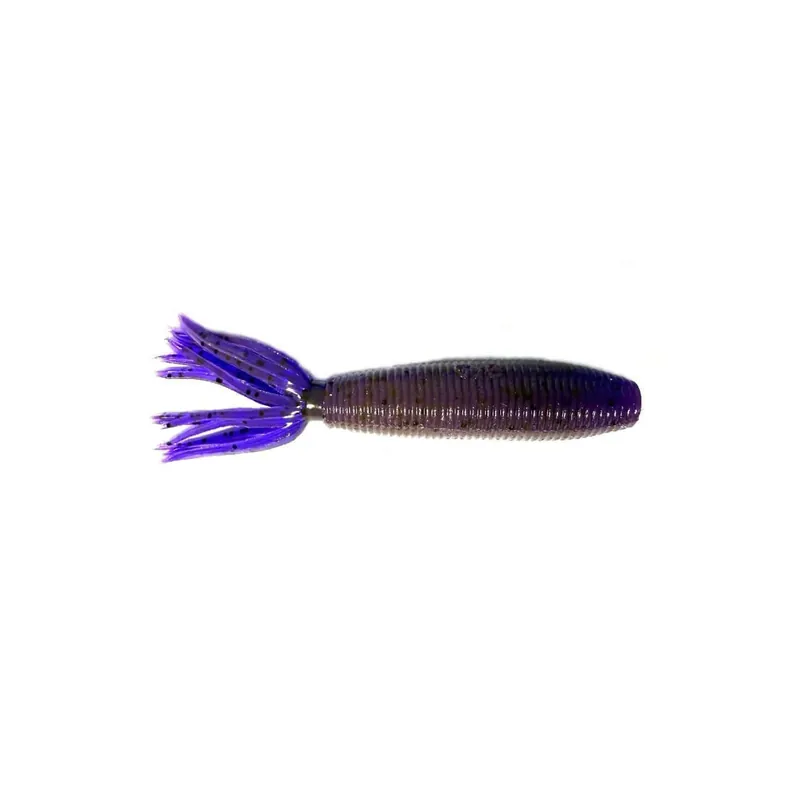 Leurre souple Yamamoto Fat Ika 4" 100 mm Brown Grape Black Flake Dernier Modèle