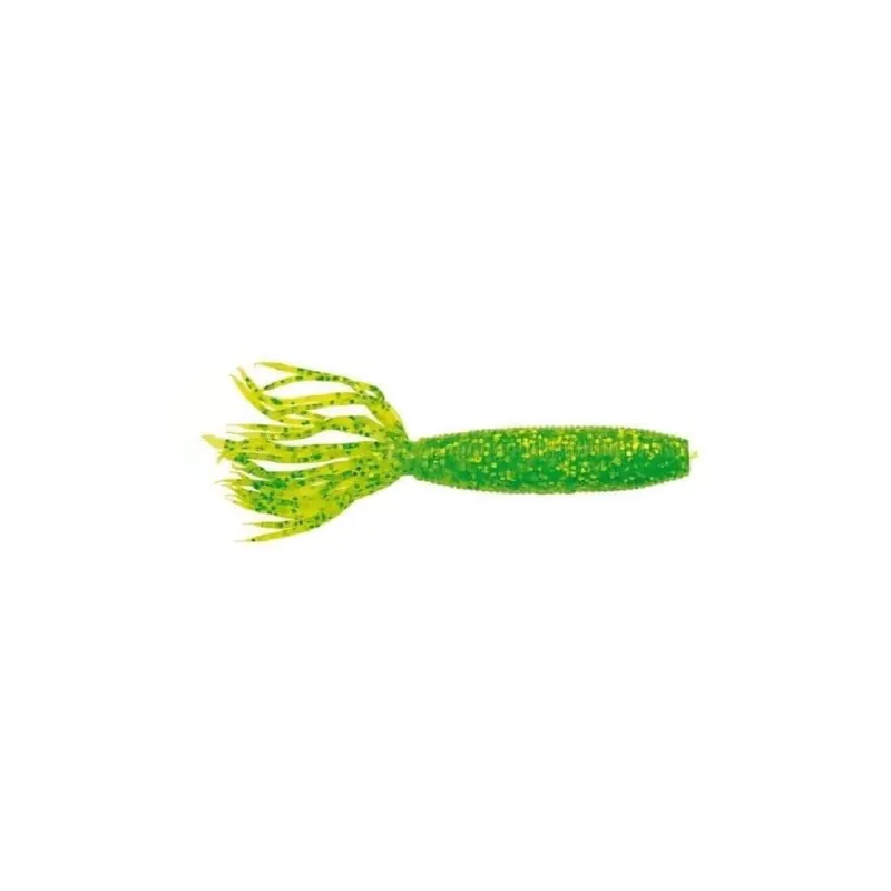 Expédition Rapide Leurre souple Yamamoto Fat Ika 4" 100 mm Chart Green & Chart Flake