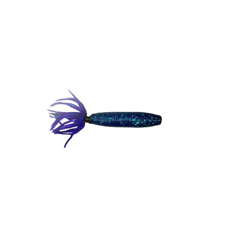 Vente Directe Leurre souple Yamamoto Fat Ika 4" 100 mm Purple W/Emerald Flake