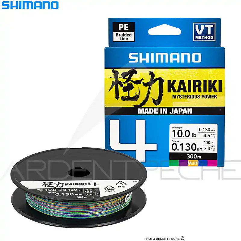 Réduction Tresse SHIMANO Kairiki 4 Multicolore 300m
