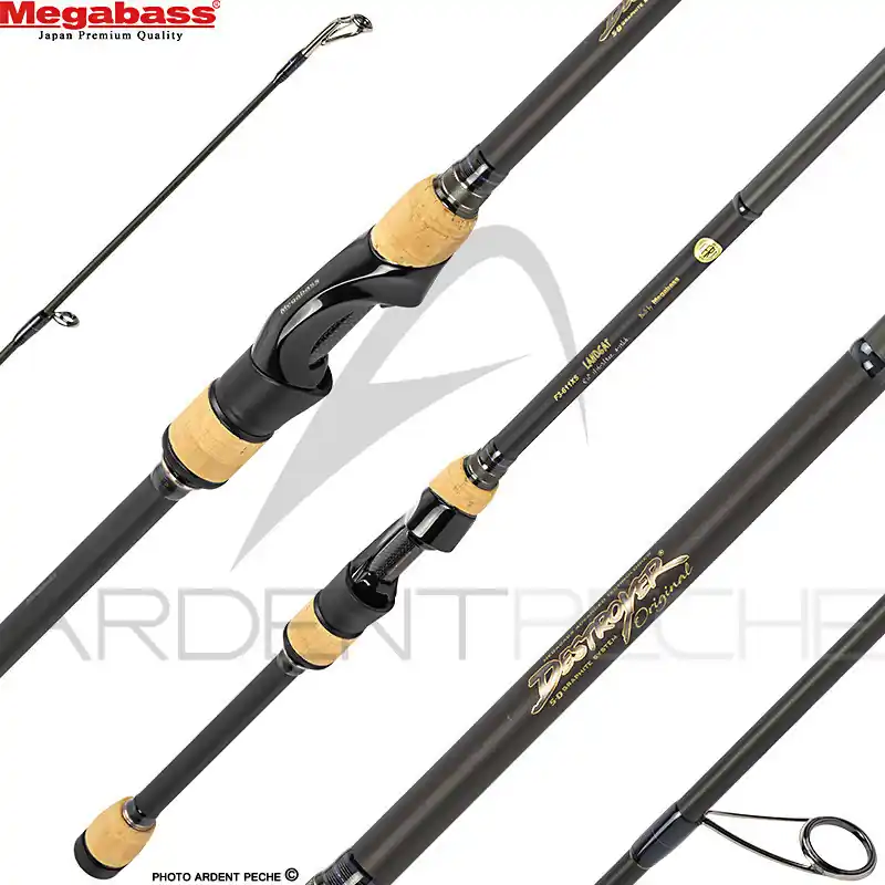 Canne spinning MEGABASS Destroyer P5 F3 611 XS Landsat Paiement Sécurisé