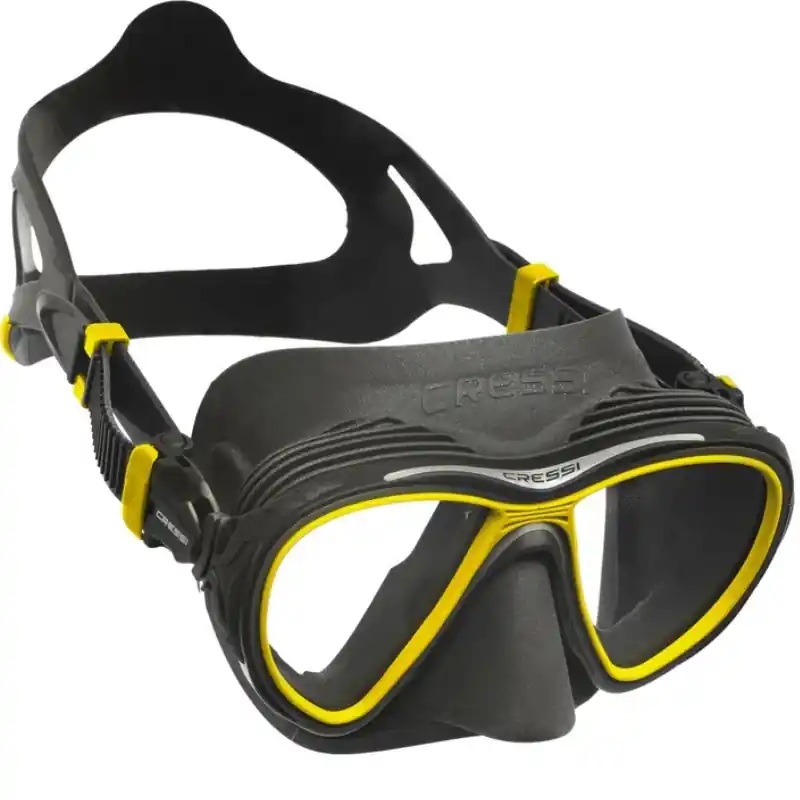 Soldes Masque Cressi Quantum Anti buée Noir/ Jaune