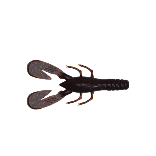 Leurre souple AGR Lethal Craw 85 mm Marron Pourpre Vente Flash