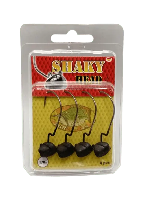 Nouveauté Hameçons AGR Shaky Head Matte Black 3/0
