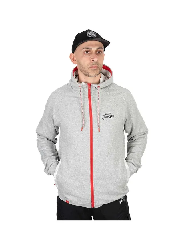 Commander Maintenant Sweat-shirt Fox Rage Voyager gris avec fermeture éclair