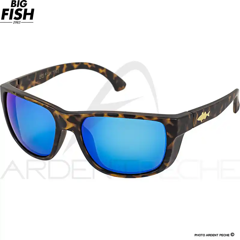 Certifié Lunettes polarisantes BIG FISH 1983 Curve fish Sea bass iridium blue