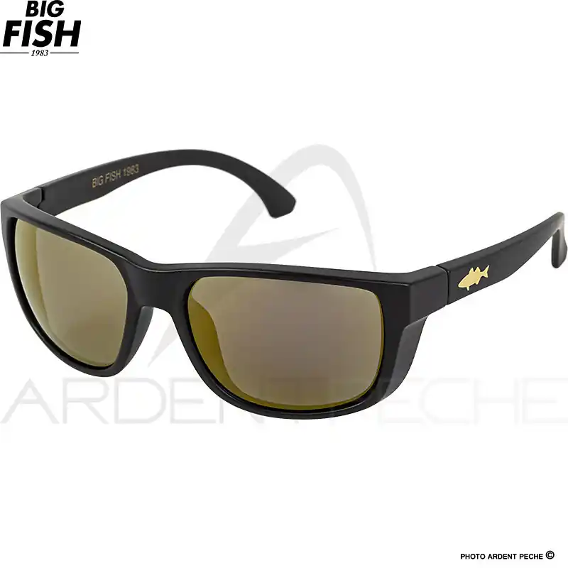 Nouveauté Lunettes polarisantes BIG FISH 1983 Curve fish Sea bass iridium gold