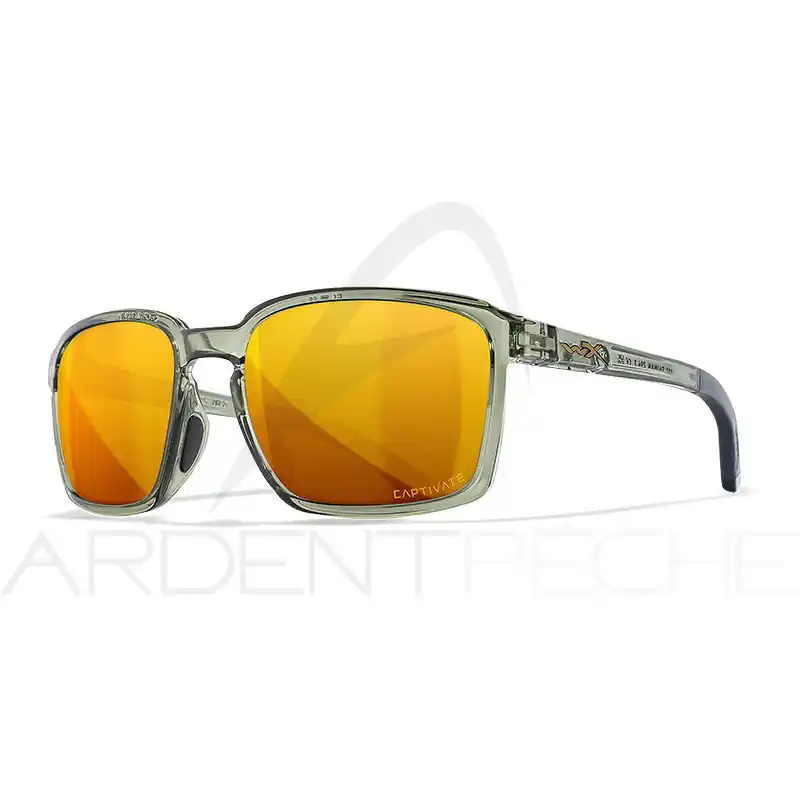Prix Promo Lunettes polarisantes WILEY X Alfa captivate Bronze Light olive frame
