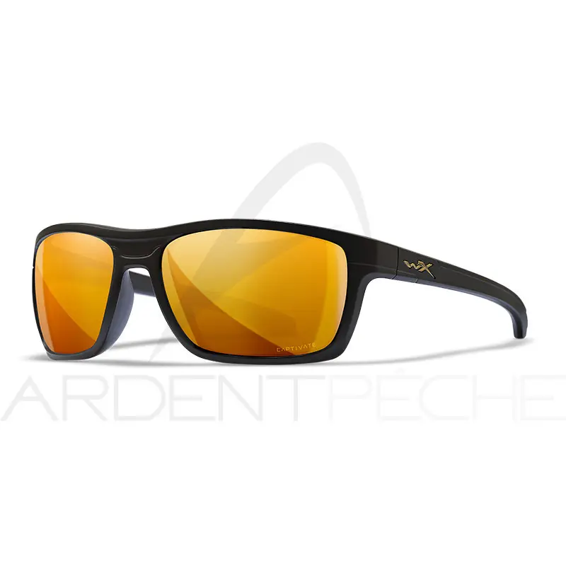 Usine Directe Lunettes polarisantes WILEY X Kingpin captivate Bronze mirror matte black frame