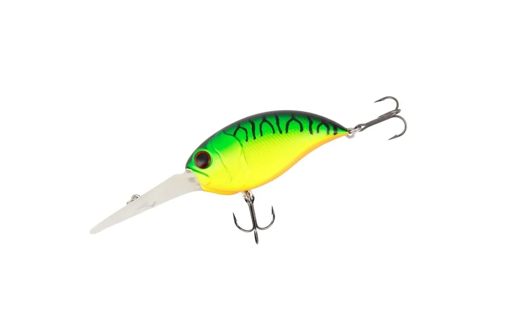 Authentique Crankbait Mikado Wobbler Crazy Crank 62 mm Fire Tiger