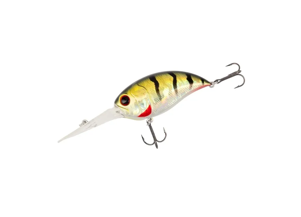 Populaire Crankbait Mikado Wobbler Crazy Crank 62 mm Green Perch