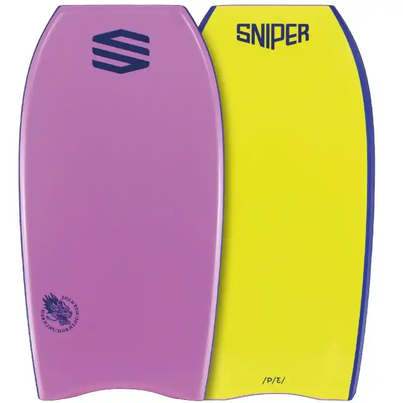 Bodyboard Sniper Shenron Aqua et Jaune 44 Authentique