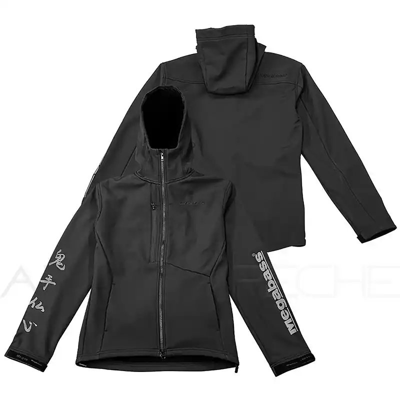Veste MEGABASS Blowattack hoodie black Prix Promo