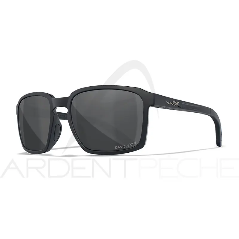 Réduction Lunettes polarisantes WILEY X Alfa captivate Smoke grey Gloss black frame