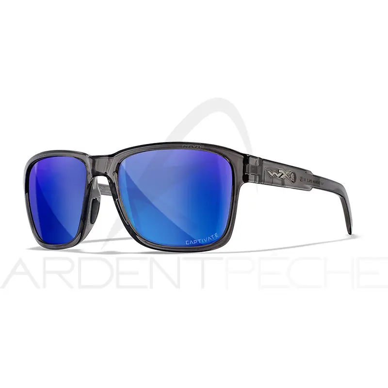 Super Prix Lunettes polarisantes WILEY X Trek captivate Blue mirror Gloss crystal dark grey frame
