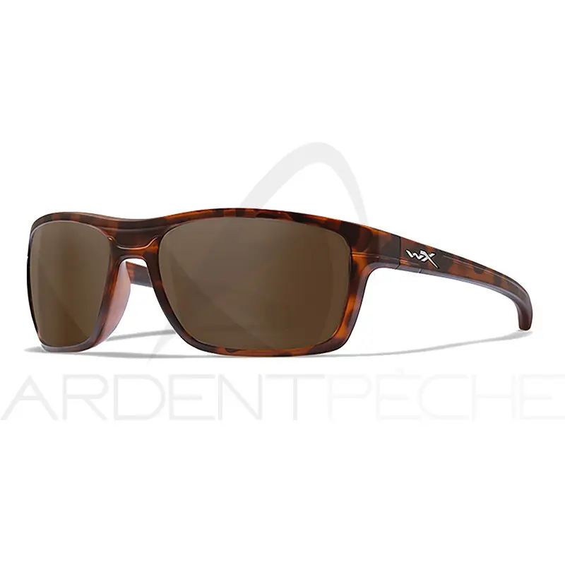 Dernier Modèle Lunettes polarisantes WILEY X Kingpin brown Matte demi frame