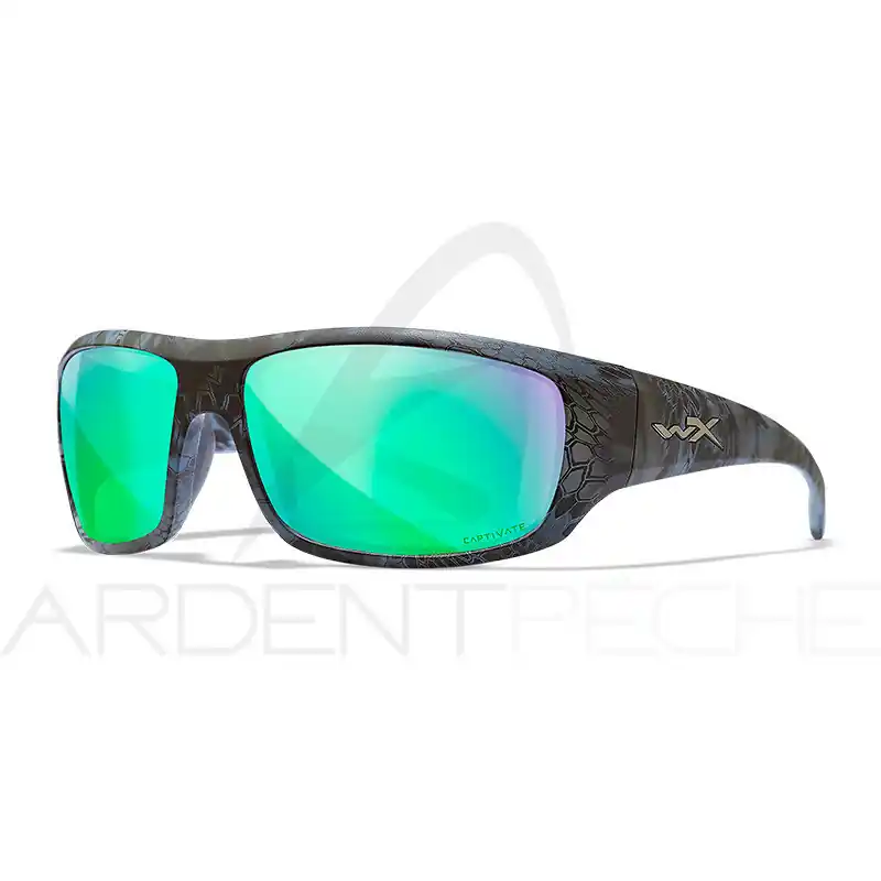 Pas Cher Lunettes polarisantes WILEY X Omega captivate Green mirror Kriptek neptune frame