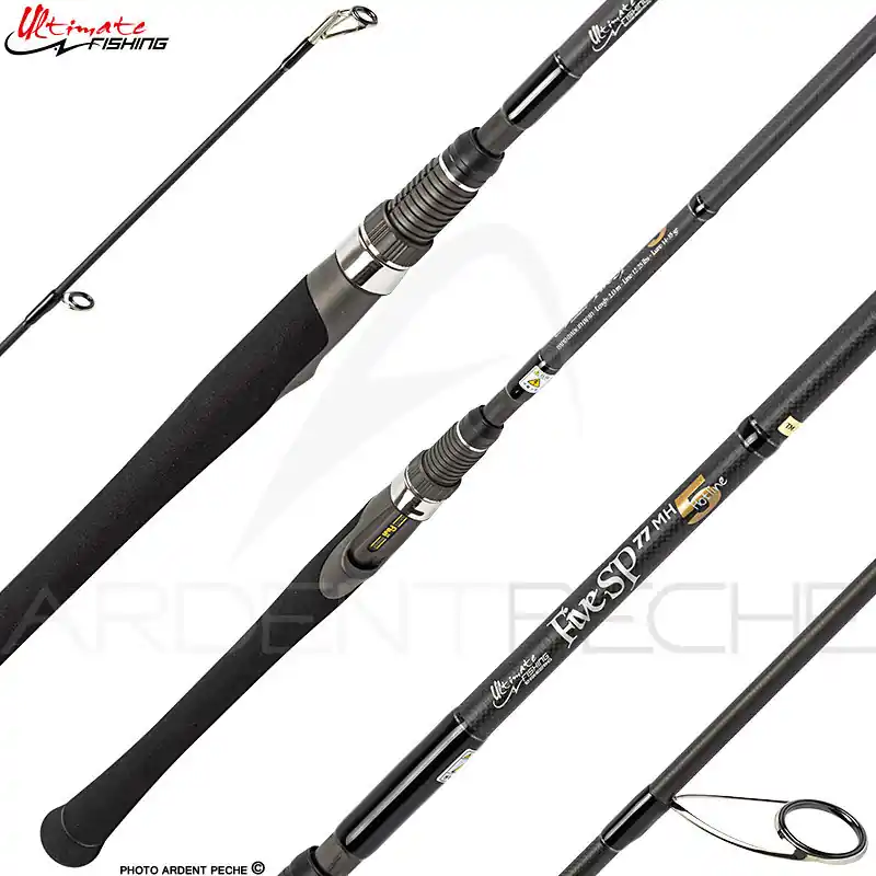 Canne spinning ULTIMATE FISHING Five spin 77 MH Hot line Populaire
