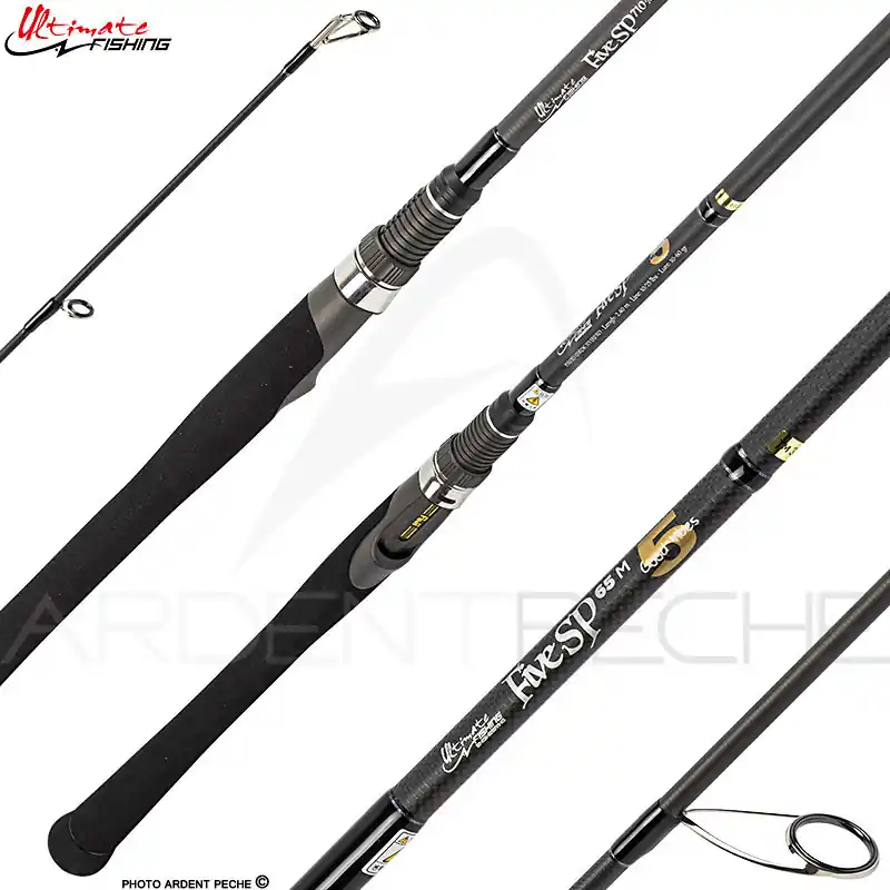 Canne spinning ULTIMATE FISHING Five spin SP 65 M Good vibes Satisfait Ou Remboursé